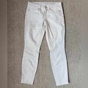 Lilly Pulitzer White Cropped South Ocean Jeans Size 4